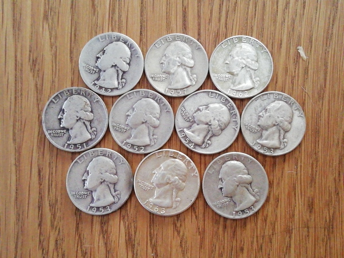 アメリカ ワシントンコイン 銀貨 10枚 1942、51、52、54、57、62、63年×1枚 1953年×3枚 25セント クォーターダラー シルバー コイン Yahoo!オークション -「ワシントン25セント銀貨」(貨幣) の落札相場 BU 1935-D (貨幣)の落札相場・落札価格
