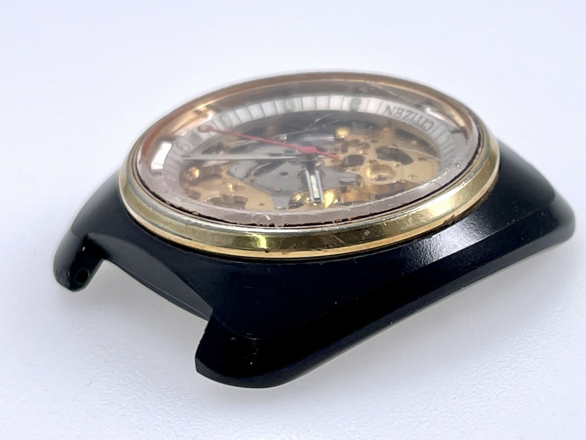 ジャンク CITIZEN シチズン ブラッキー 4-385241 TA BLG-K GN-4W-S 
