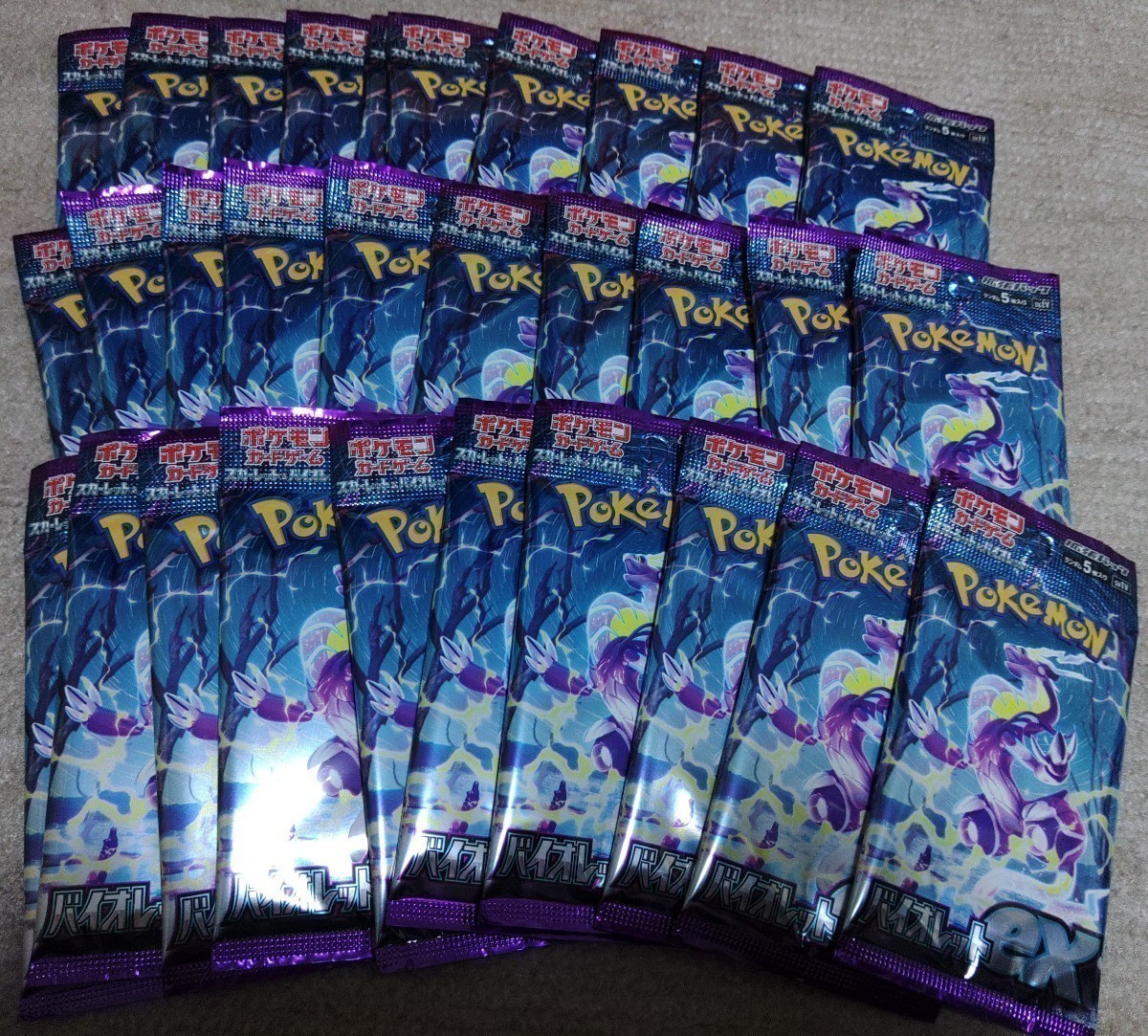 ポケモンカードゲーム バイオレットex×30パック 新品未開封 1BOX分