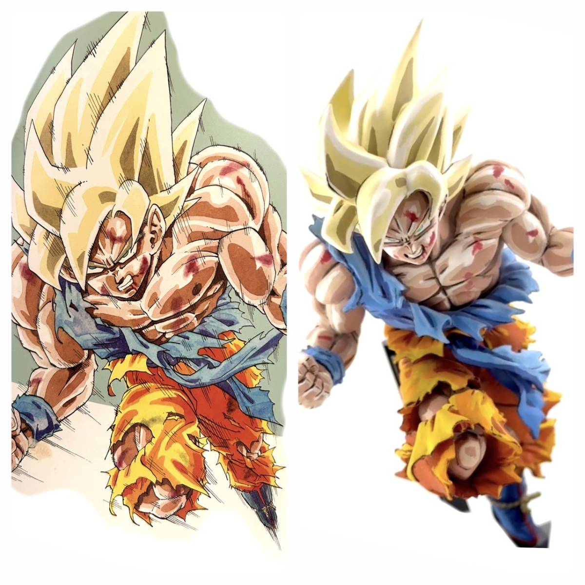 ジャンプ50周年 超サイヤ人孫悟空 リペイント 二次元彩色
