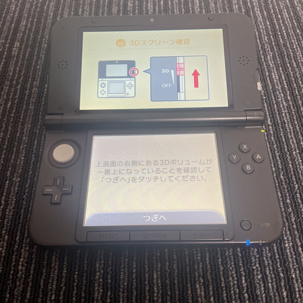 起動確認OK ニンテンドー 3DS LL シルバー×ブラック Nintendo 任天堂  