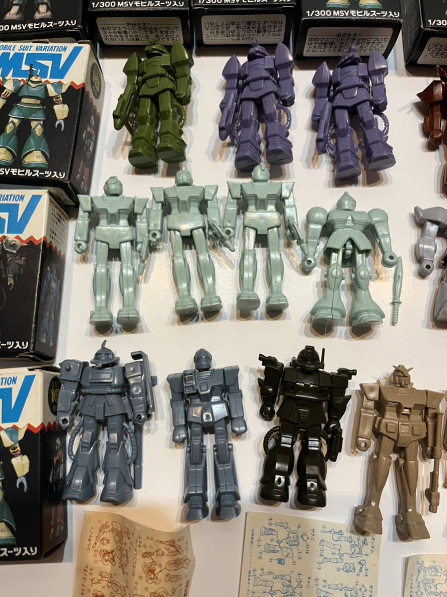 ガンダム ミニプラモデル 森永 チョコ 食玩 おまけ ガンプラ 1/300 msv