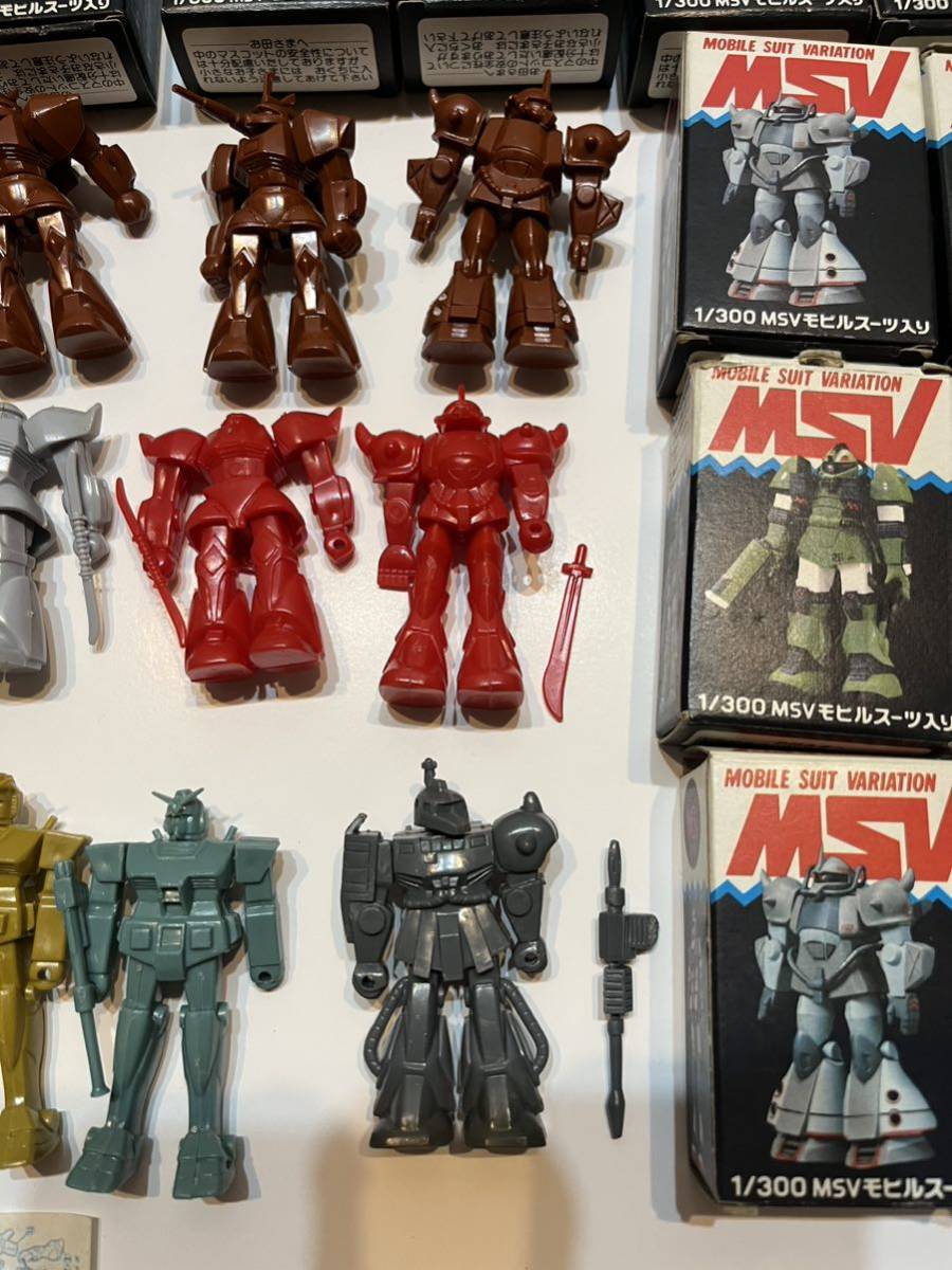 ガンダム ミニプラモデル 森永 チョコ 食玩 おまけ ガンプラ 1/300 msv
