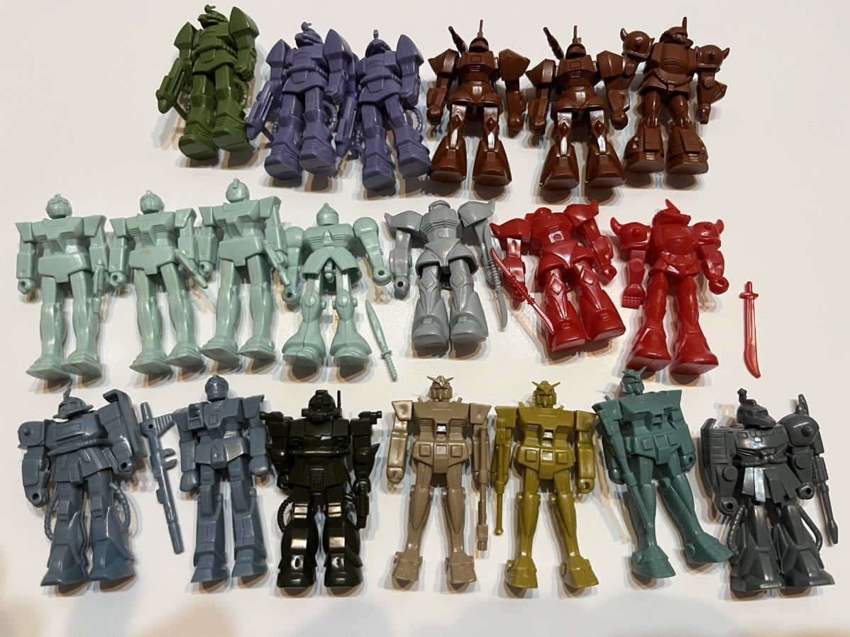 ガンダム ミニプラモデル 森永 チョコ 食玩 おまけ ガンプラ 1/300 msv