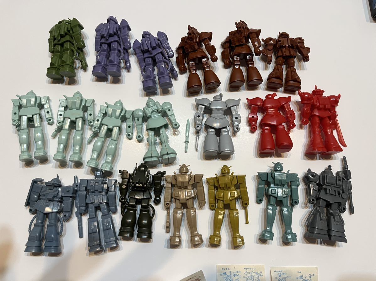 ガンダム ミニプラモデル 森永 チョコ 食玩 おまけ ガンプラ 1/300 msv