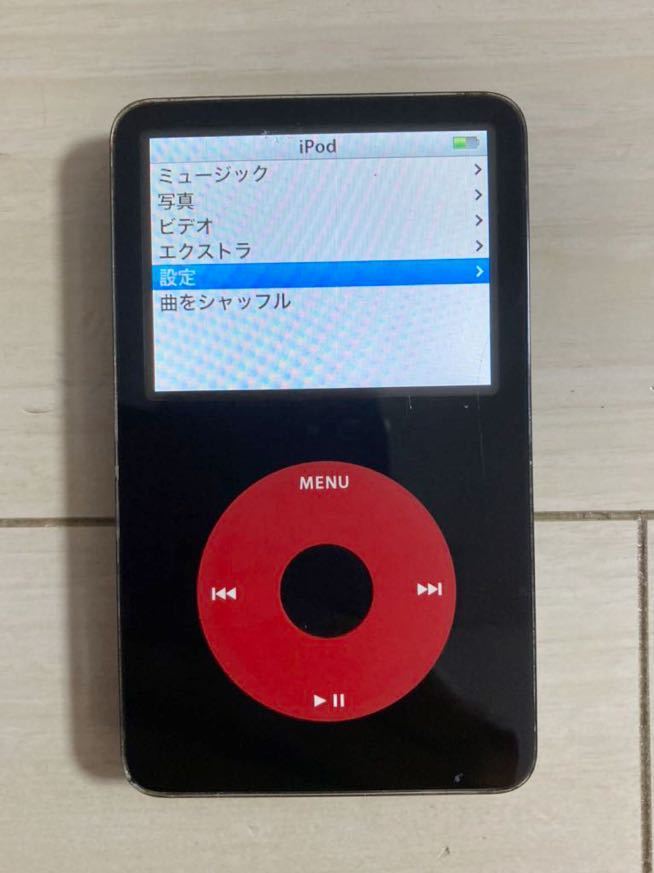 ポータブルプレーヤー iPod Special Edition U2 MA664J 30GB アップル 第5世代 iPod Special Edition U2 30GB 本体 初期化