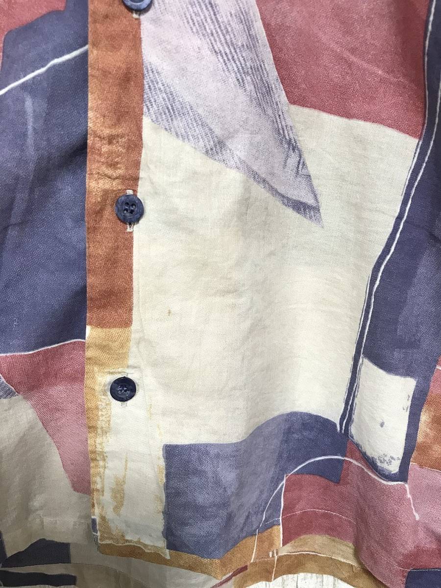 125☆【イタリア製生地使用 オープンカラー 柄シャツ】allegri  