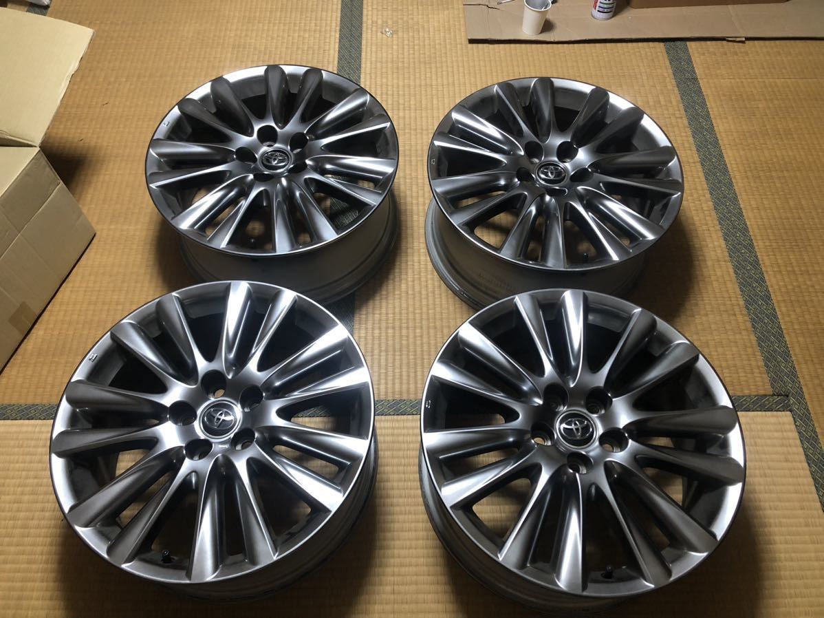 美品 トヨタ 純正 18インチ 純正ホイール ヴェルファイア アルファード