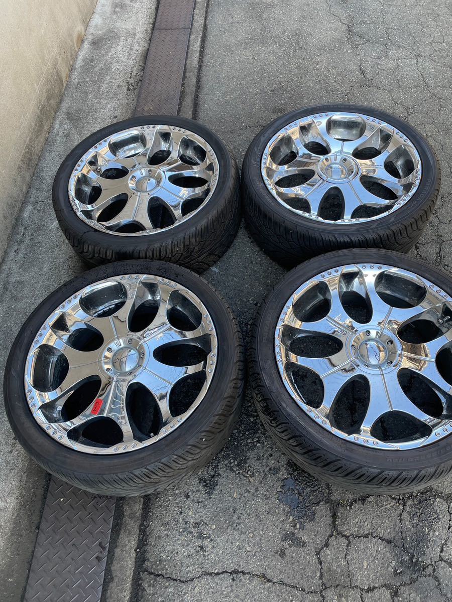 新作入荷，爆買い 230722-6233 キャデラック 取り外し 24インチ ホイール 10J ET30 タイヤ 305/35r24 4本セット PCD135 140 K(23インチ以上)｜売買されたオークション情報、yahooの商品情報をアーカイブ公開 - オークファン 23インチ以上