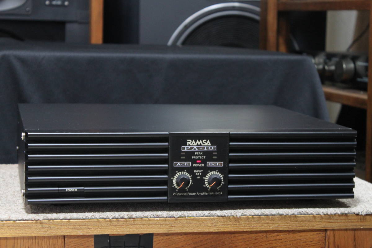 RAMSA WP-1200A パワーアンプ 【通電確認済・美品】 □美品 RAMSA WP-1200A パワーアンプ ラムサ 松下電器産業(テクニクス