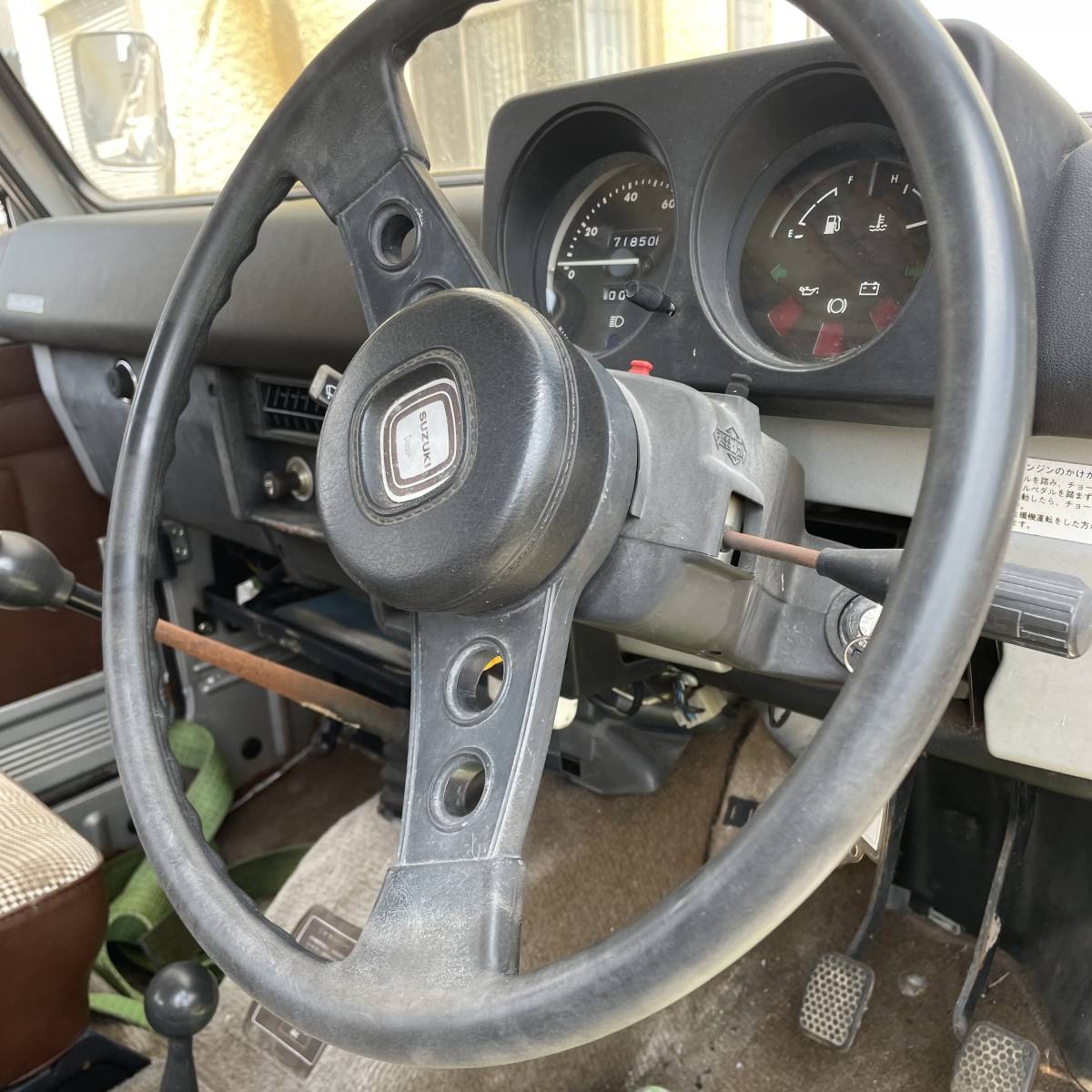 ◇ SJ30 スズキ ジムニー 純正ハンドル ステアリング 最初期 前期 1型