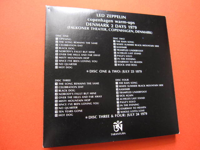 LED ZEPPELIN/ Copenhagen Warm-ups/ DENMARK 2 DAYS 1979/ 4CD, TARANTURA_2