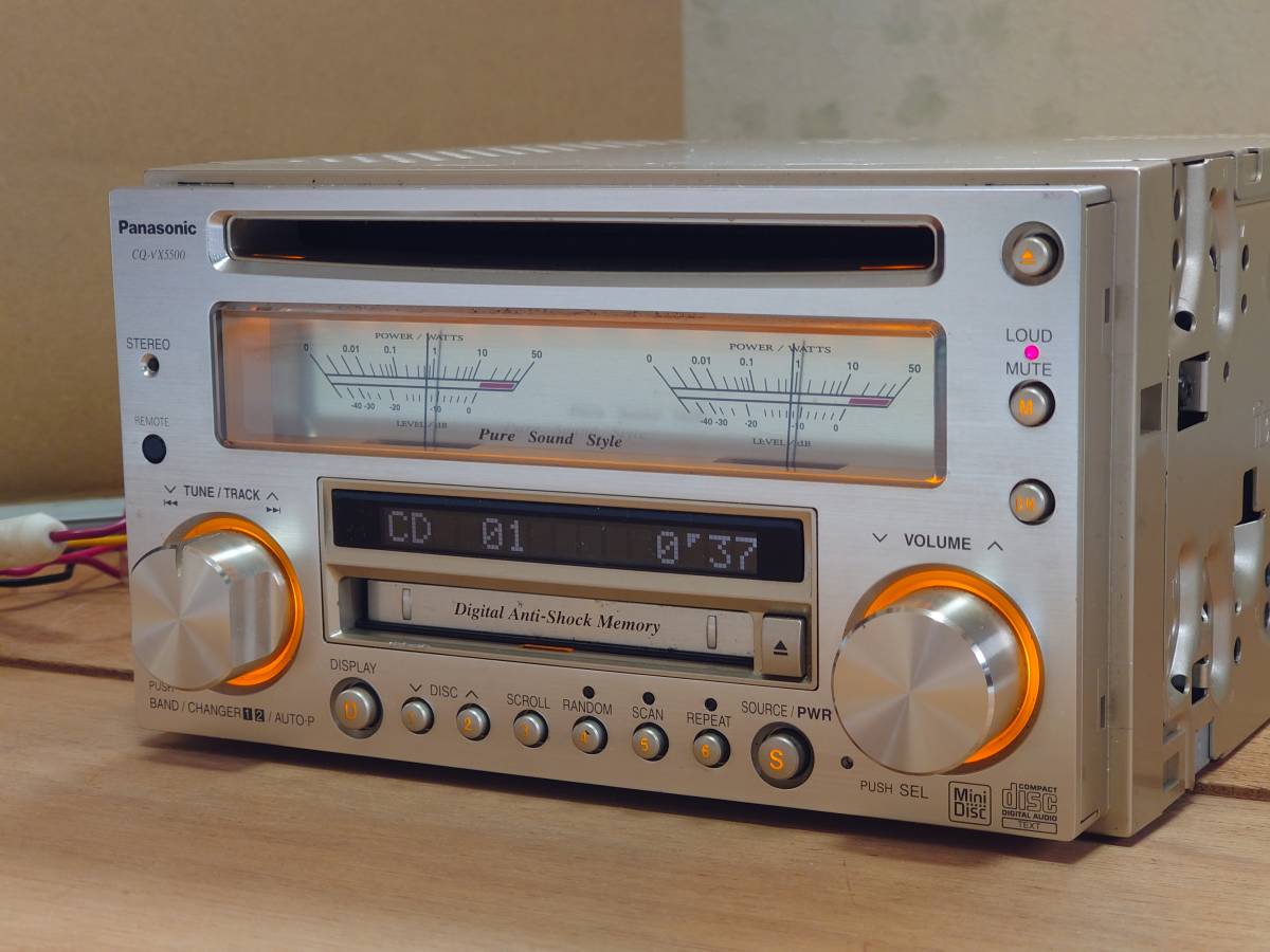 Panasonicカーオーディオ CQ-VX5500D(レベルメーターモデル) [CDのみ 