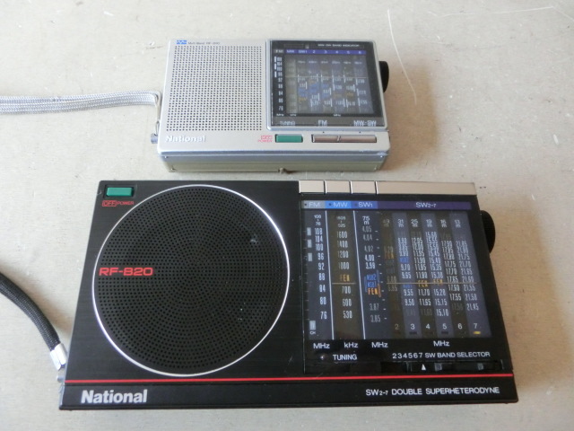 Nationalナショナル ポータブルラジオ 2個 RF-B10 RF-B20 ジャンク RF