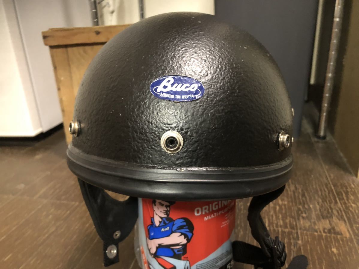 BUCO ビンテージヘルメット ガーディアン ブラッククラックル BUCO ビンテージヘルメット ガーディアン ブラッククラックル