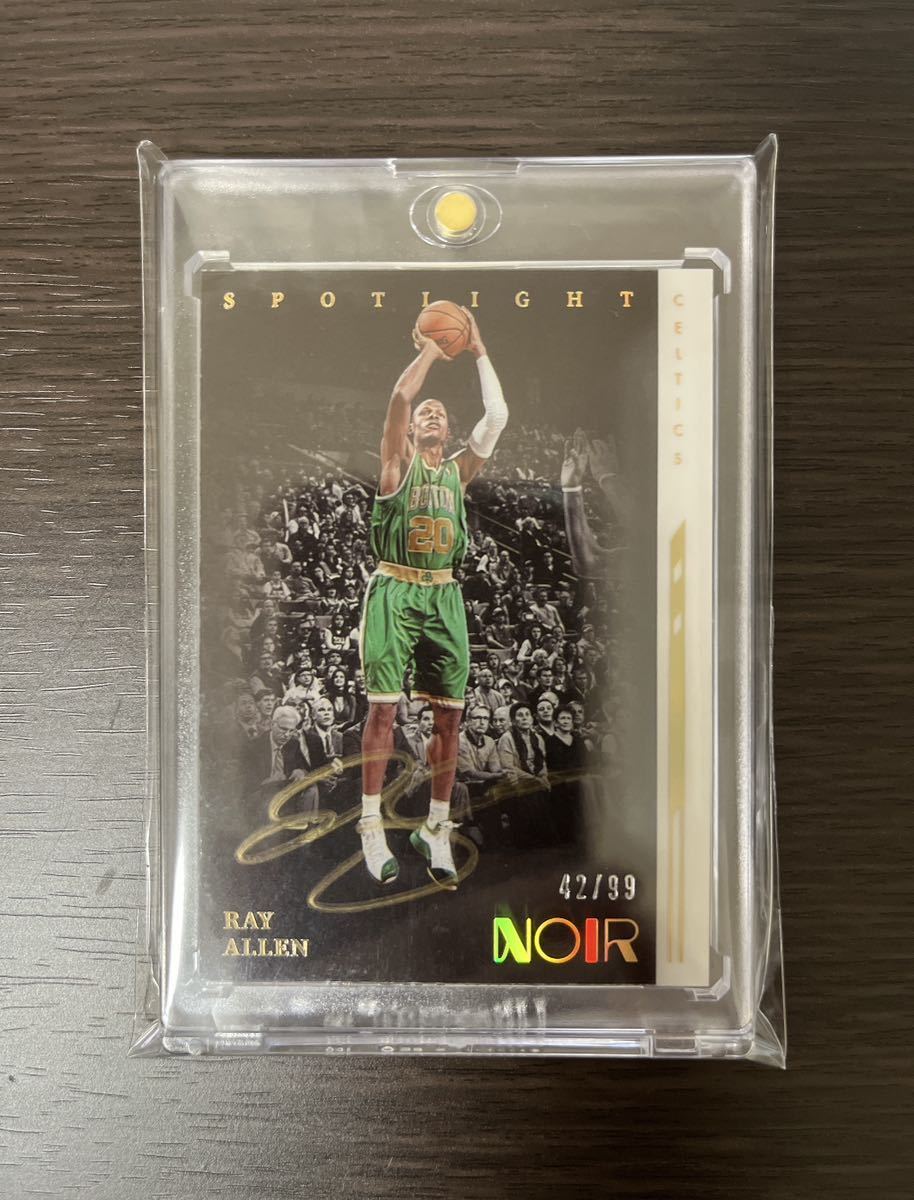 ray allen 2021-22 panini noir basketball spotlight auto /99 レイ 