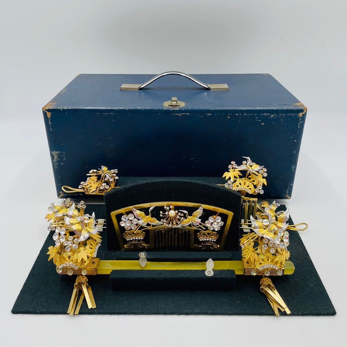 定番，本物保証 婚礼簪セット 日本髪 かんざし 和装小物 髪飾り 成人式 くし 櫛 花 ビラ簪 ６点 まとめ売り 花嫁 婚礼 結婚式 成人式 ゴールドダイヤ(かんざし)｜売買されたオークション情報、yahooの商品情 かんざし