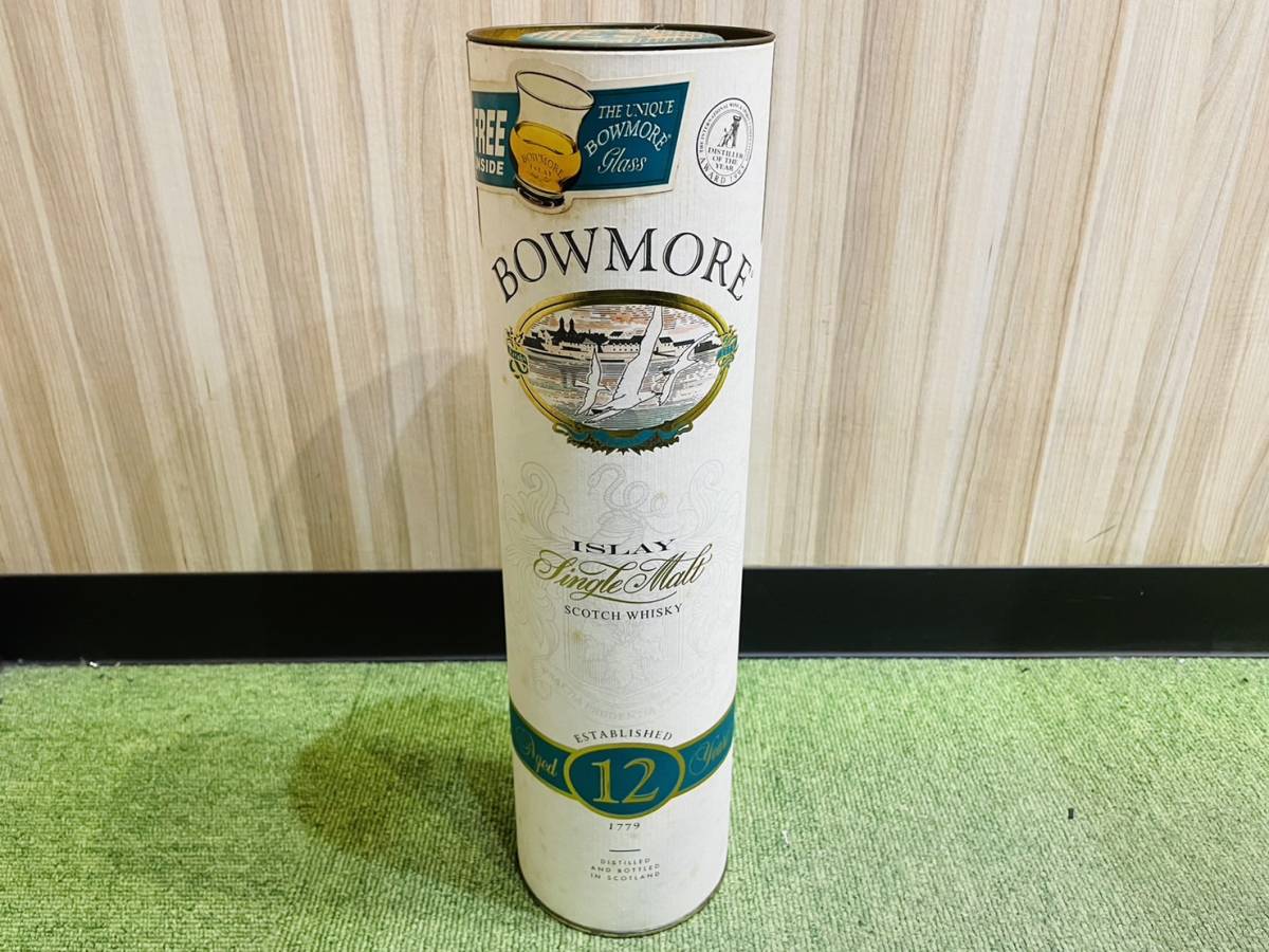 H4286 1円～ 【未開栓】 BOWMORE ボウモア 12年 カモメラベル シルク