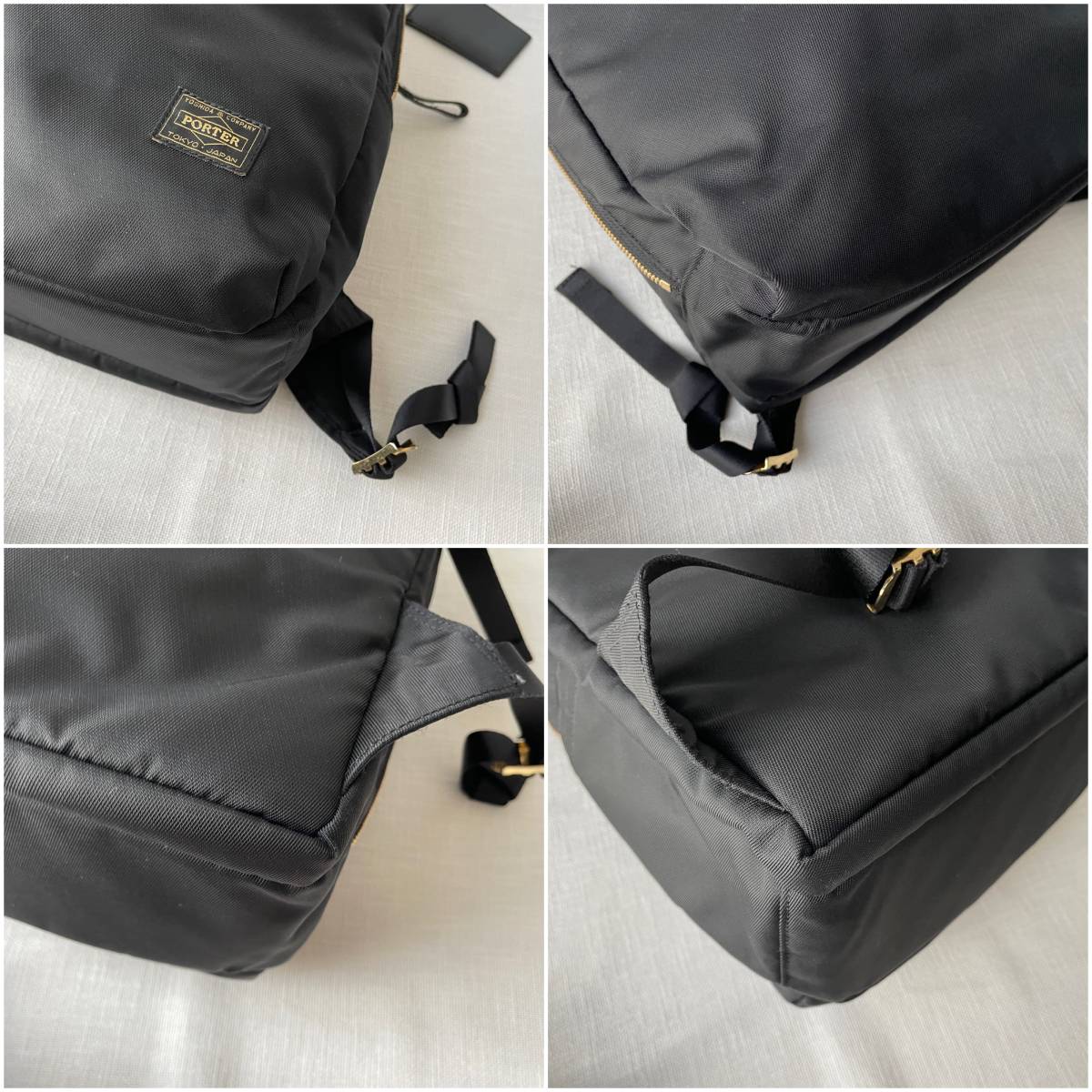 □1円〜 □PORTER ポーターガール シア リュック デイパック 2層 A4/PC収納