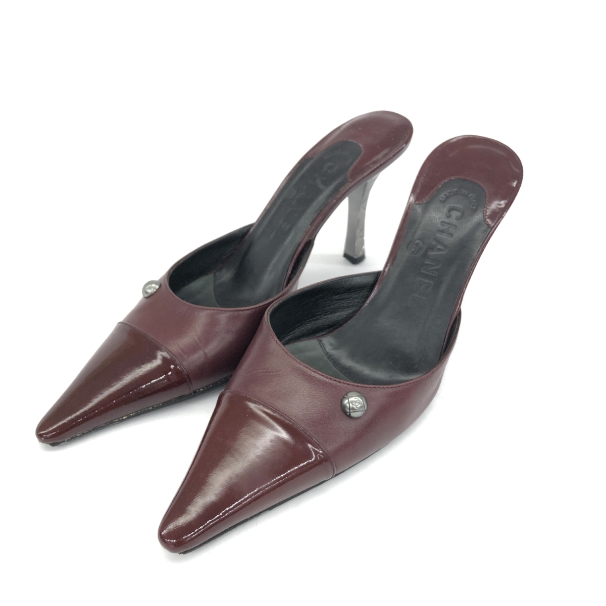 ◆CHANEL シャネル パンプス サイズ36◆ ボルドー レディース 靴 シューズ shoes ココマーク キルティングデザイン