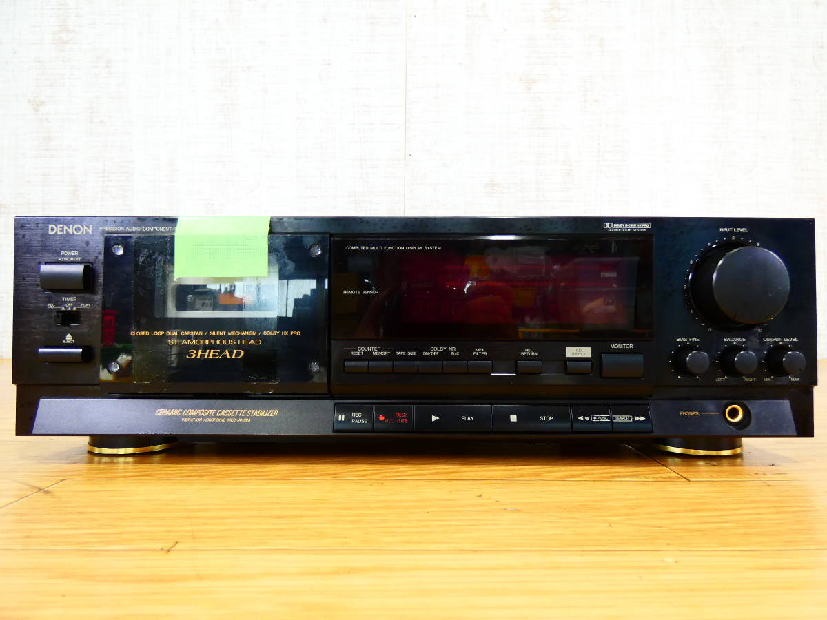 DENON DR-70 3ヘッドカセットデッキ 中古現状品 DENON デノン DR-70 カセットデッキ 3ヘッド 音響機器 オーディオ