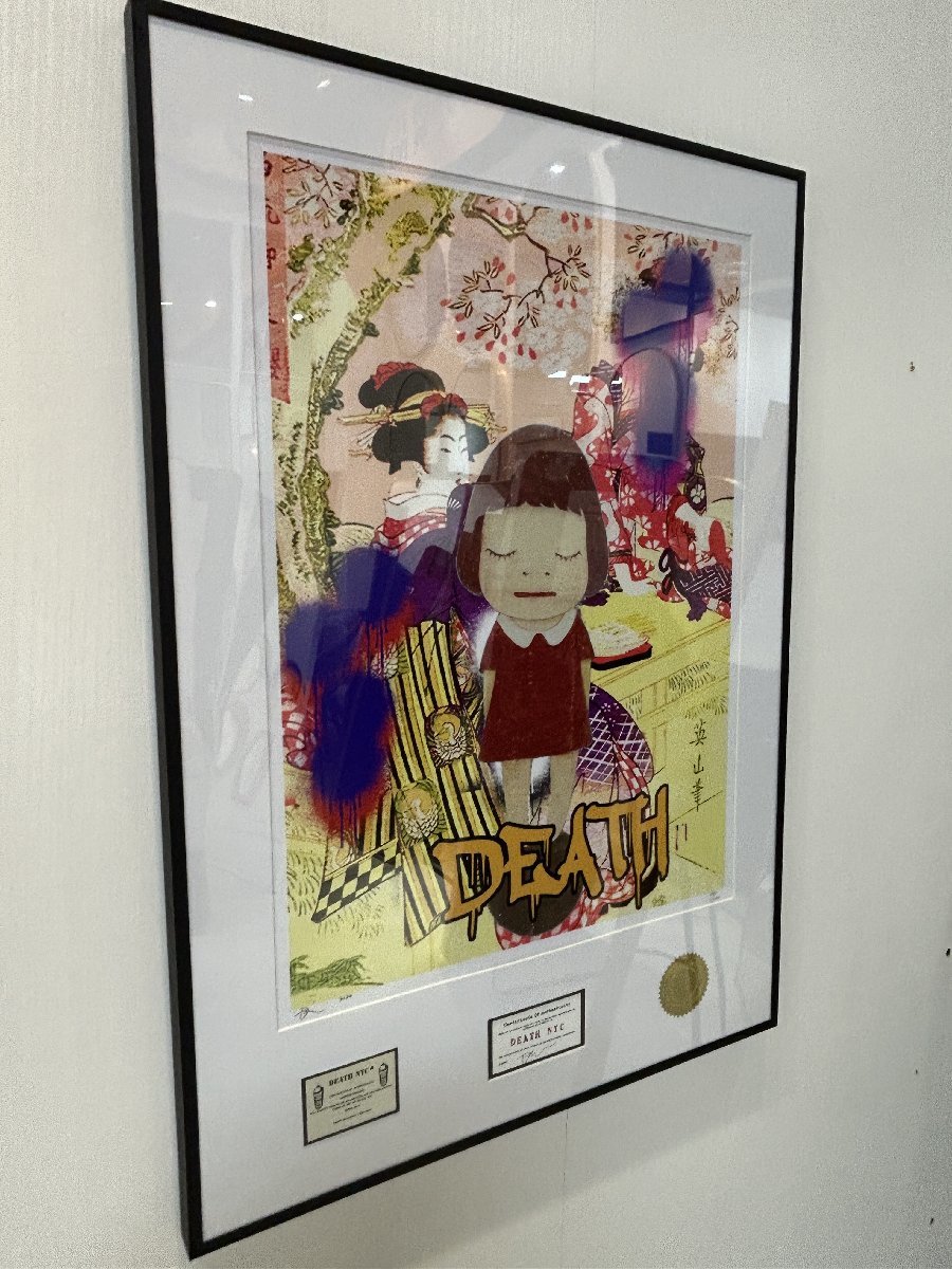 DEATH NYC 額付き 世界限定100枚 アートポスタ 奈良美智 NARA 