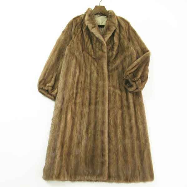 GN7575#最高級毛皮*サガミンク/SAGAMINK*銀サガ*ファーコート*ハーフ