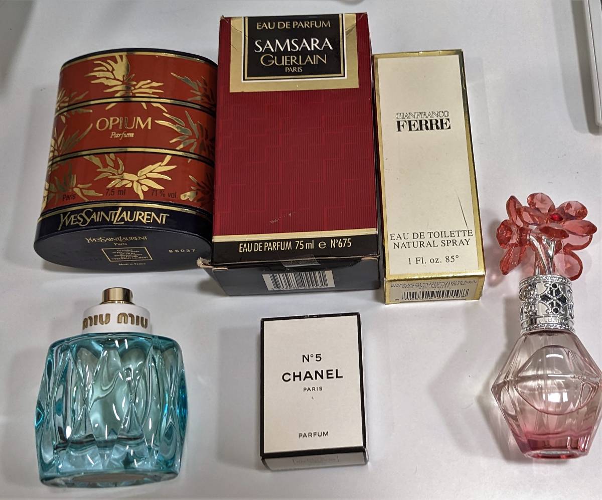 香水　まとめ　6点セット　Chanel　ジルスチュアート　samsara　他　ジャンク　