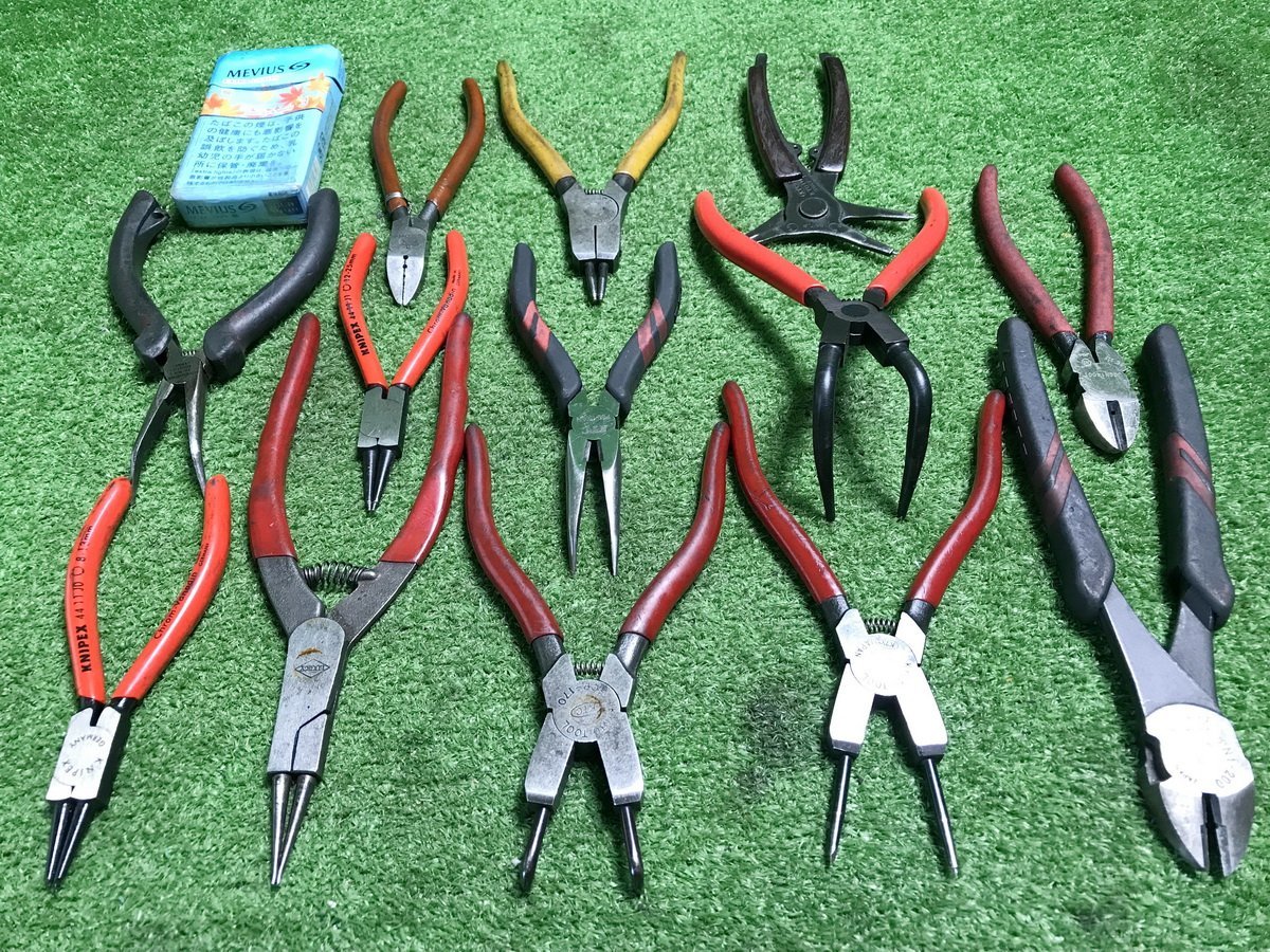 レ飯k727 KTC KNIPEX フジ矢 他 ■ニッパー『PN1-200』ラジオペンチ『PSL-150BN』スナップリングプライヤー『SCP-170』等★13本セット