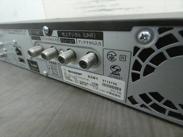 2TB☆15年☆シャープ/SHARP/AQUOS☆HDD/BDレコーダー☆BD-T2800☆