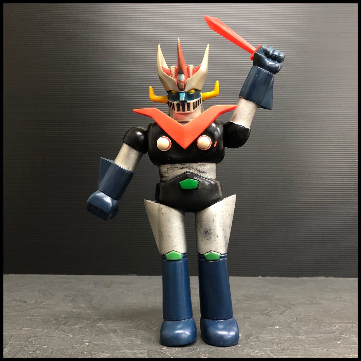 旧バンダイ　グレートマジンガー　ソフビ　 ロケット　昭和レトロ　ヴィンテージ 旧バンダイ グレートマジンガー ソフビ ロケット 昭和レトロ
