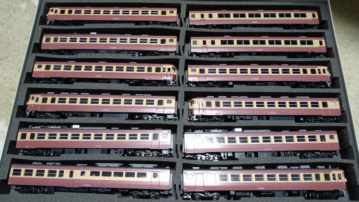 国鉄583系　行先方向幕　急行(立山、銀河)、特急(金星、なは、明星)等 トミックス。国鉄583系特急電車金星。