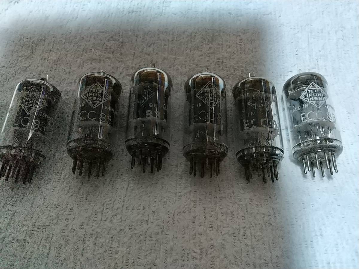真空管 ECC83 12AX7 telefulken 6本 Yahoo!オークション - ECC83⁄12AX7