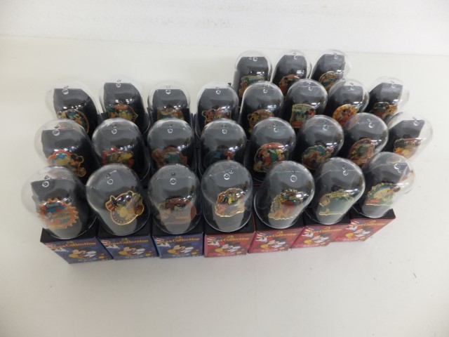 【未使用】森永 ディズニーピンズコレクション 世界の旅 シークレット含む全26種 静/森永製菓/ピンズコレクショチョコ/ディズニーキャラクター世界の旅