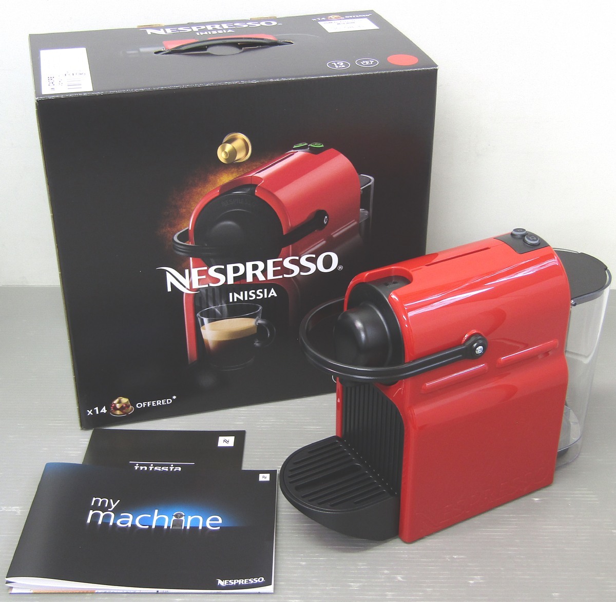 2025年製造　ネスプレッソ イニッシア レッド 展示品 ネスプレッソ イニッシア C40-RE ルビーレッド NESPRESSO