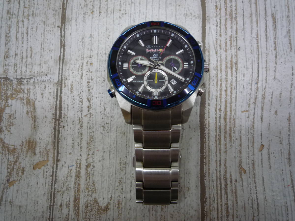 Ua7515-212♪♪【60】ジャンク品 CASIO EDIFICE RedBull EFR-534RB 動作未確認未検品