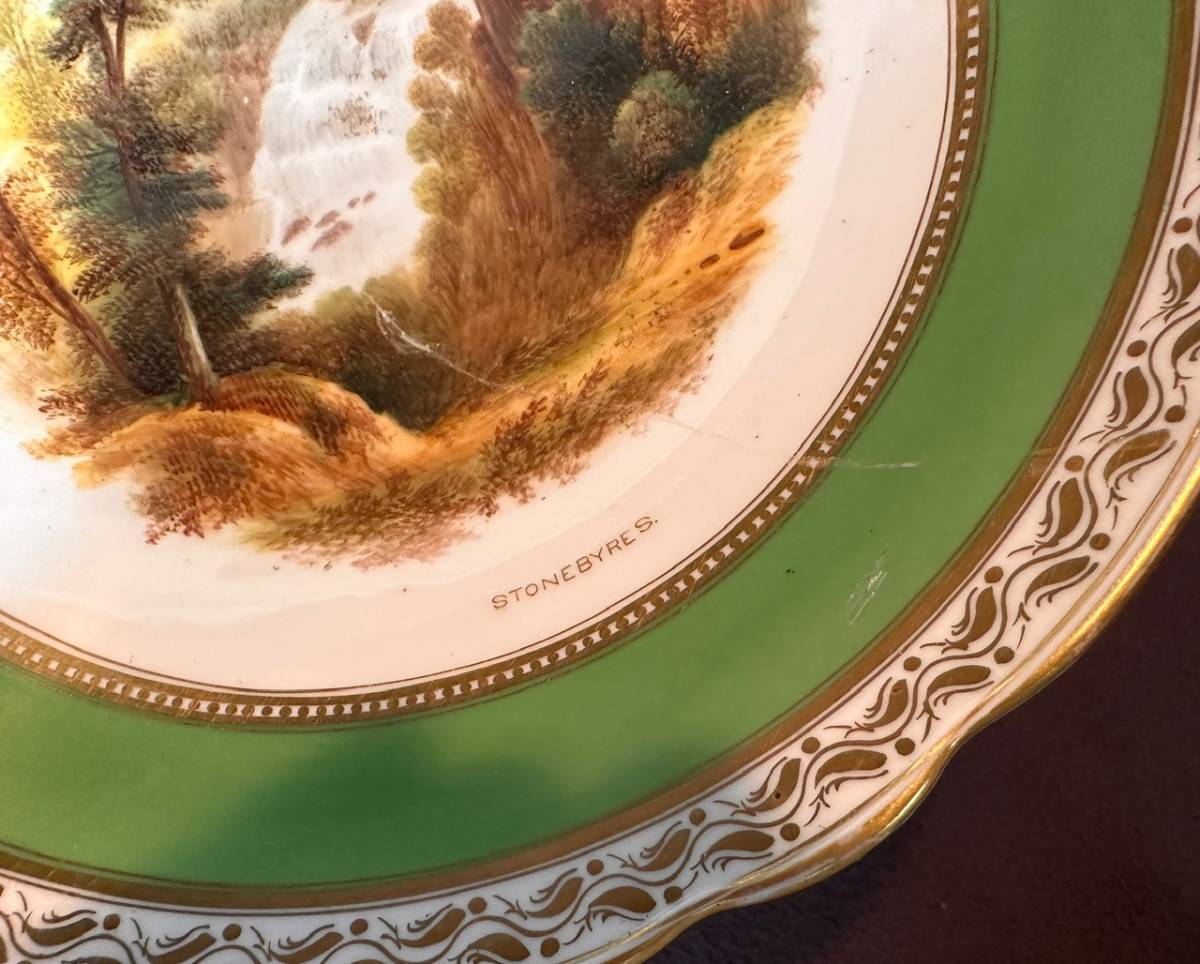 コールポートアンティーク絵皿Coalport Loch Garry コールポートアンティーク絵皿Coalport Loch Garry コールポート