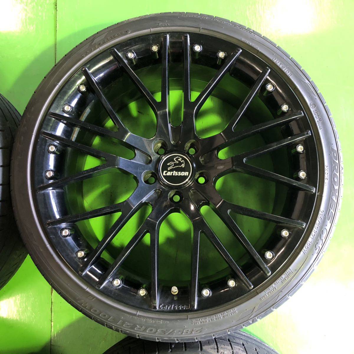NT201 中古 CARLSSON カールソン ホイール 21×9J +30 20×10.5J +40 PCD