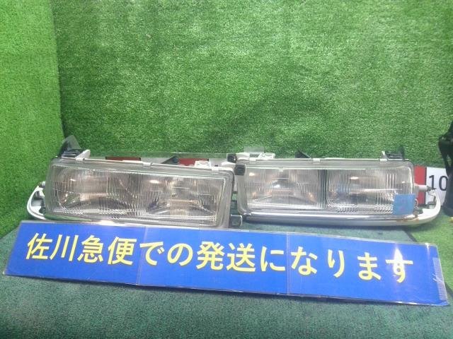 トヨタ クレスタ GX81 左右 セット ヘッドランプ ヘッドライト ランプ ロアパネル付 スタンレー 22-192 現状販売 中古