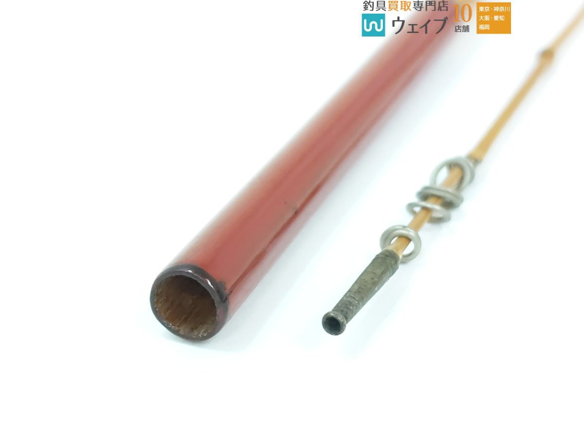 竿良作 手バネ 中通し ハゼ竿 2本継 3尺7寸 113cm