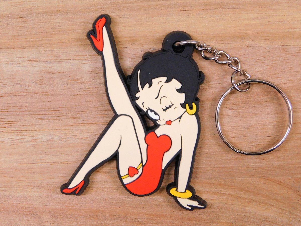 【Betty Boop・ベティちゃん】※《キャラクターラバーキーホルダー》　アメリカン雑貨　キーリング　RC029_2