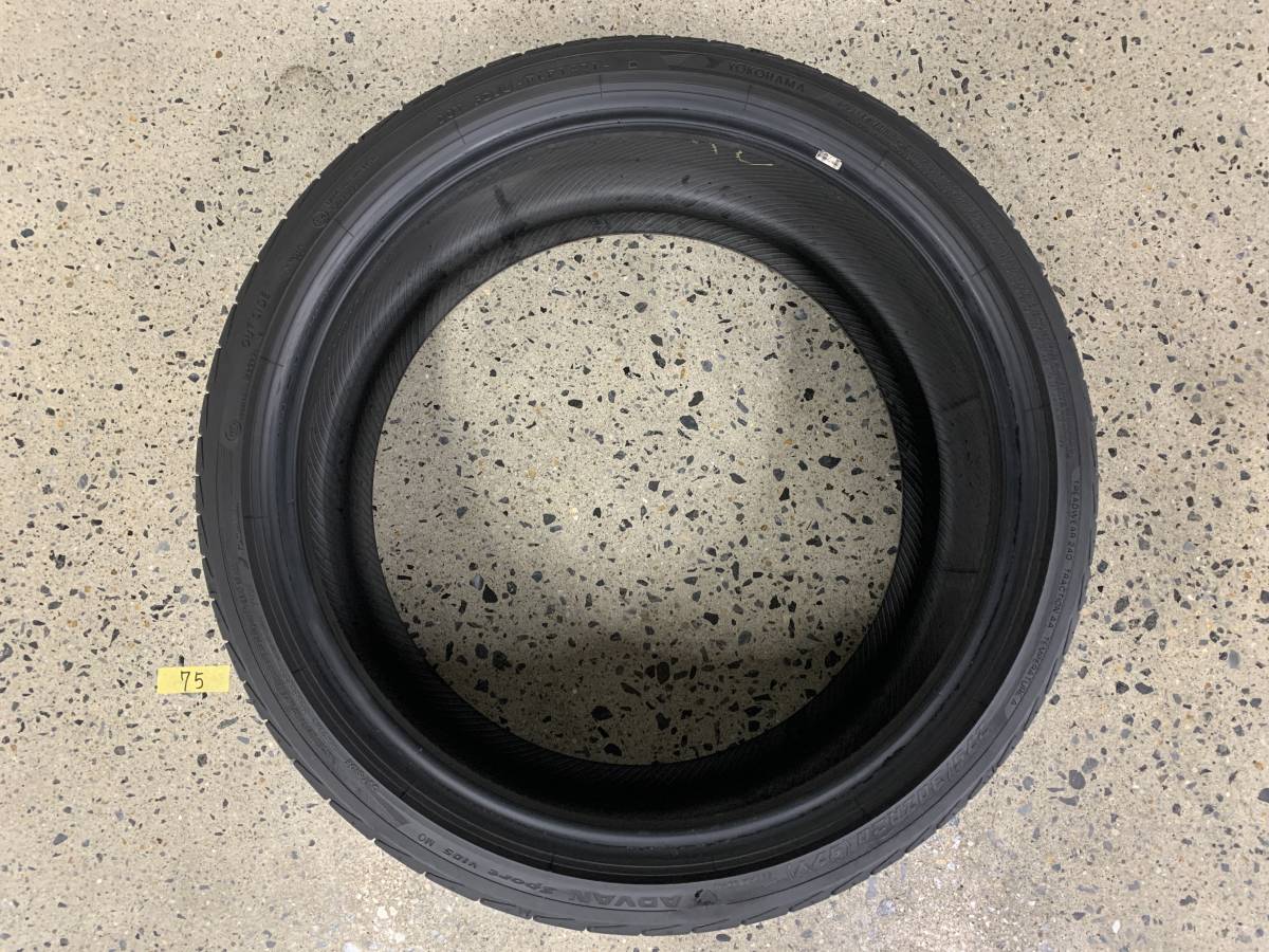 YOKOHAMA ヨコハマ ADVAN Sport アドバンスポーツ 275/30R20 2021年製 5分山 ベンツ承認《えぐれ1か所》
