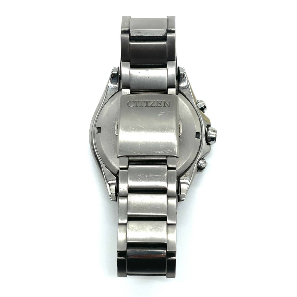 1円スタート】 CITIZEN ECO-DRIVE ATTESA E820-S096081 ソーラー 