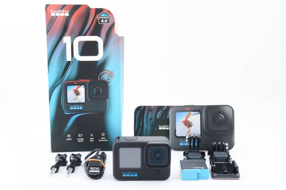 ☆美品☆ GoPro HERO 10 アクションカメラ 付属品有 【公式通販】