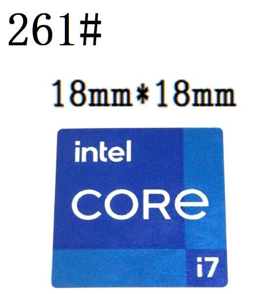 261# 第十一代【intel CORE i7】エンブレムシール □18*18㎜□ 条件