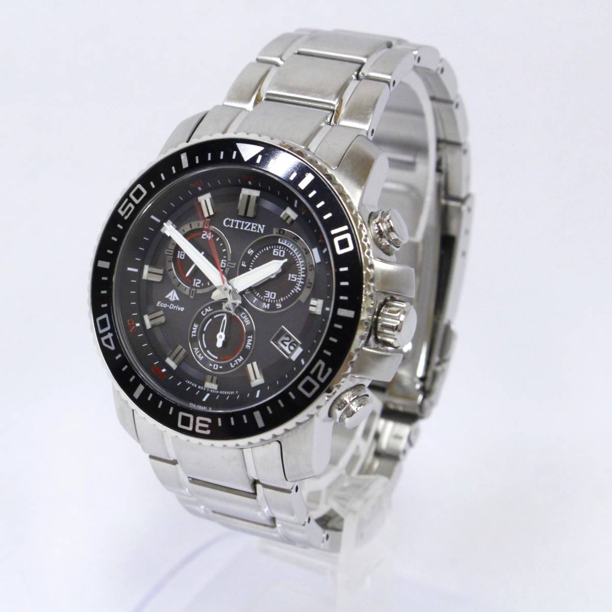 CITIZEN【PROMASTER】Eco-Drive／3針 デイデイト クロノグラフ／E610 