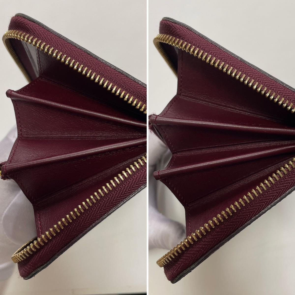 ★LOUIS VUITTON ルイヴィトン ヴェルニ ジッピーウォレット ラウンドファスナー 長財布 ルージュ【鑑定済み 本物保証】