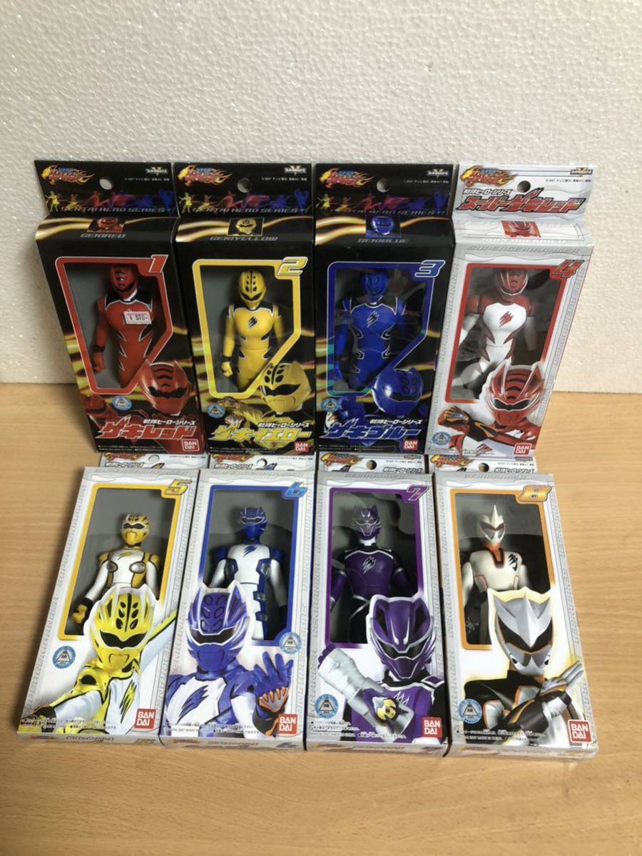 【新品・未開封】ゲキレンジャー　ソフビ　セット 新品未開封 戦隊ヒーローシリーズ 獣拳戦隊ゲキレンジャー 8体セット