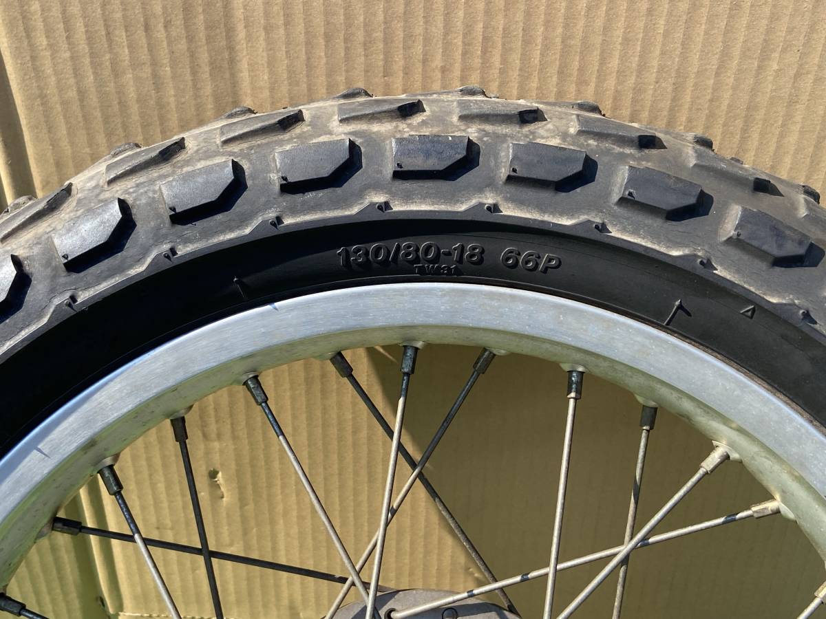 TW TW200 TW225 フロントホイール タイヤ付 2.50X18 130/80-18 2JL