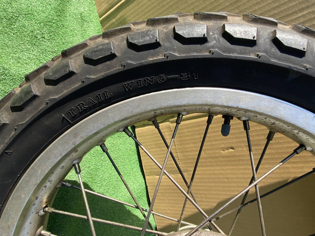 TW TW200 TW225 フロントホイール タイヤ付 2.50X18 130/80-18 2JL